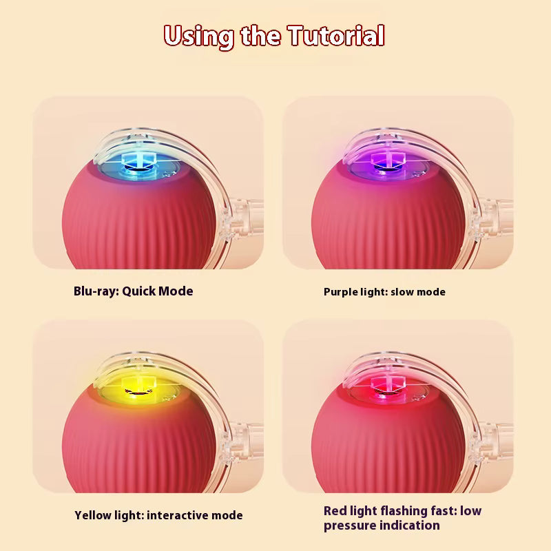 Smart Interactive Cat Ball Toy with Tail