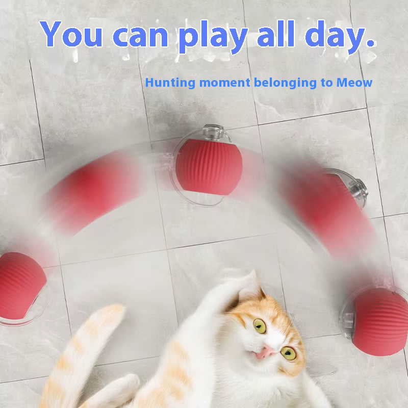 Smart Interactive Cat Ball Toy with Tail